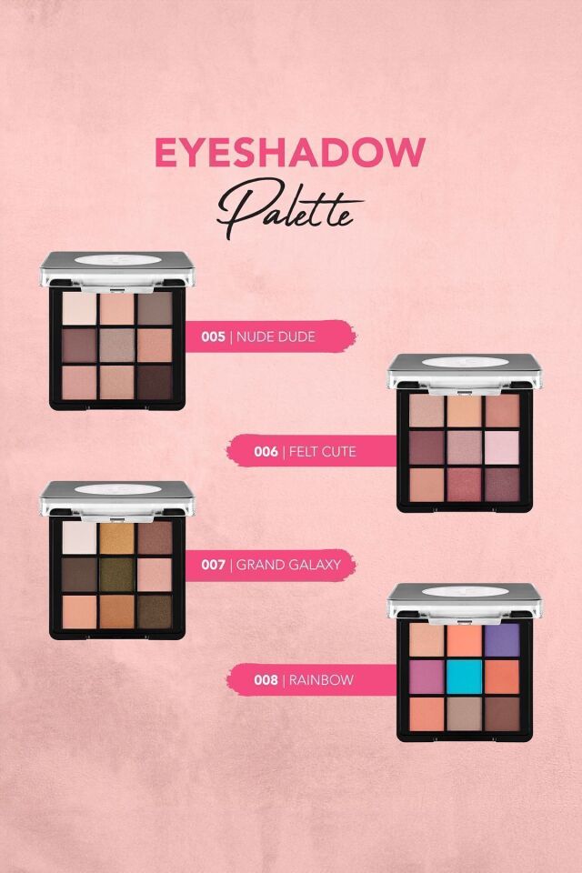 Flormar Mat & Işıltılı Kremsi Far Paleti - Eye Shadow Palette - 003 Sunset