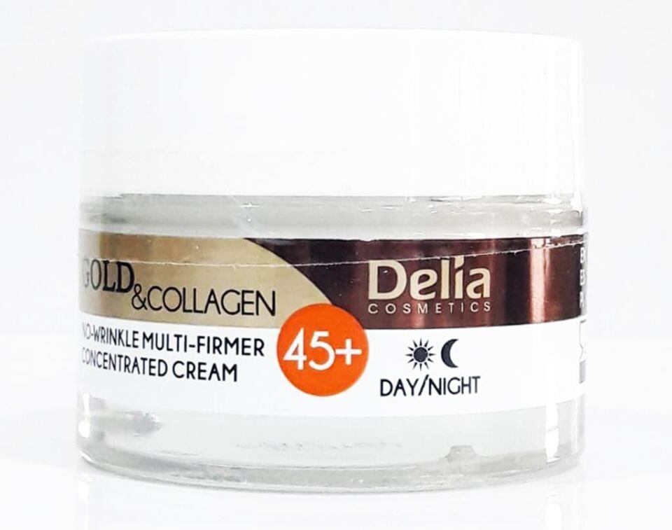 kutusuz açılmamış - Delia Gold Collagen 45+ No-Wirinkle Kırışık Giderici Gündüz-Gece Kremi