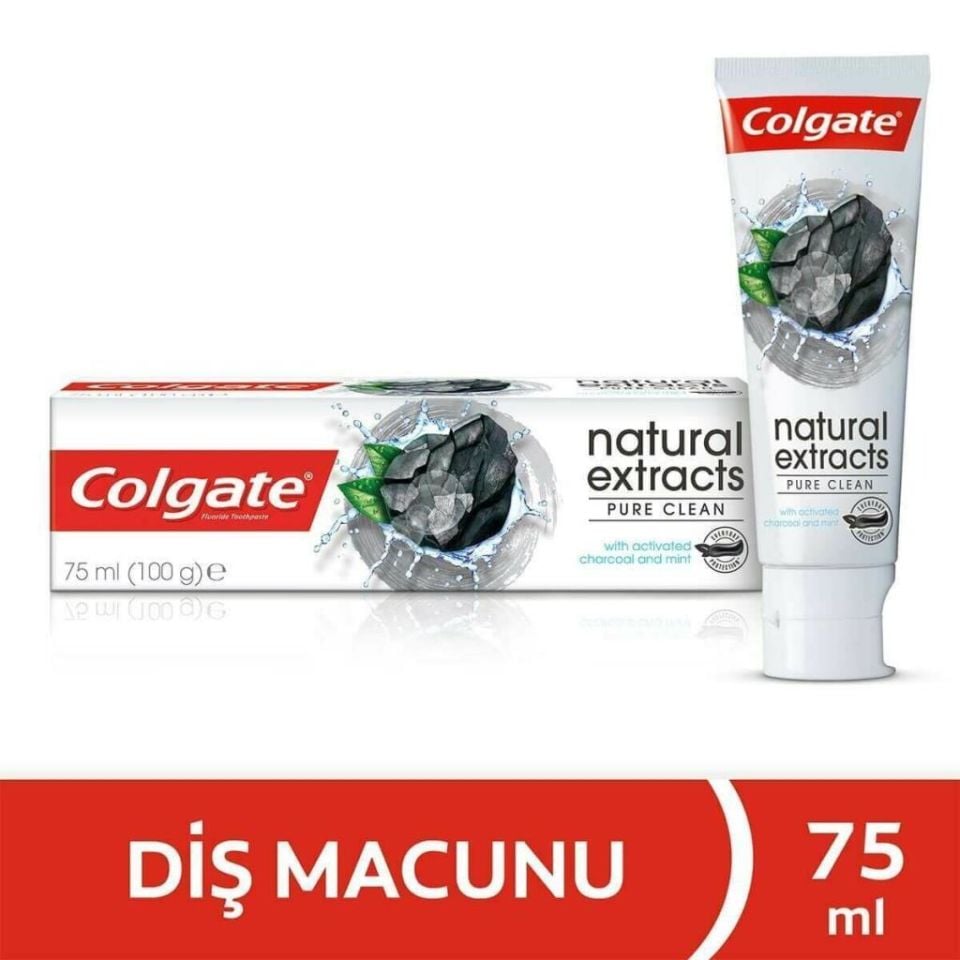 Colgate Natural Extracts Aktif Kömür Karbon Temizleyici Diş Macunu 75 ml