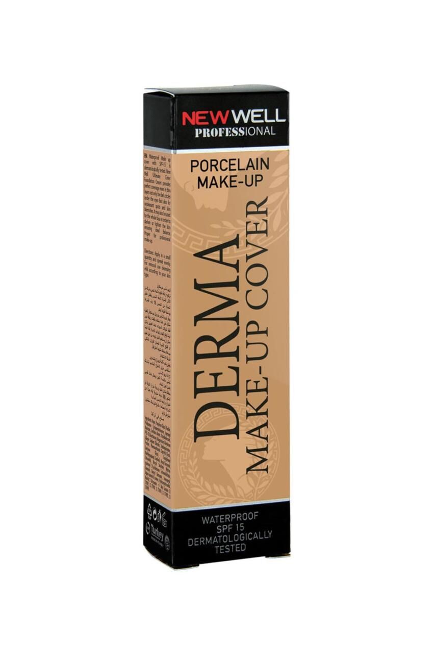 New Well Yoğun Kapatıcı Fondöten Derma Make Up Cover 01 Gold 30 ml