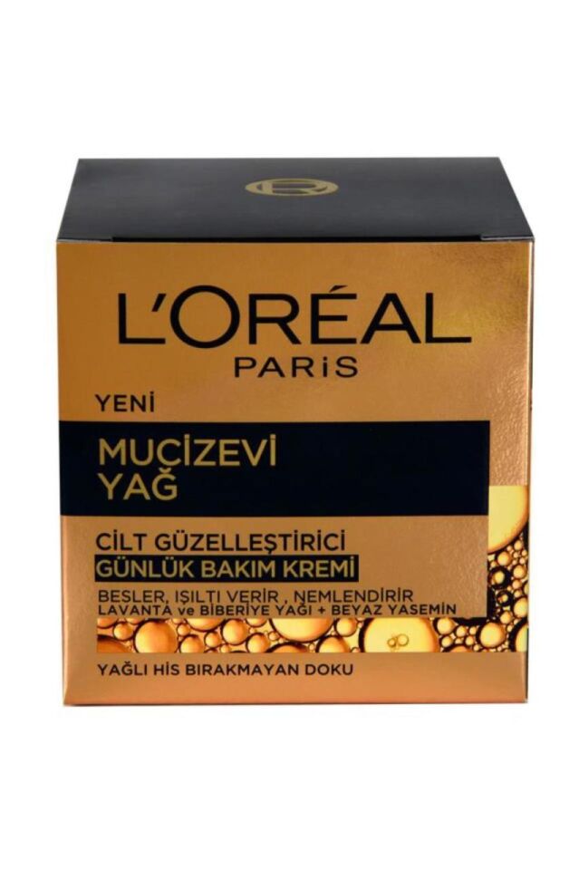 Loreal Mucizevi Yağ Cilt Güzelleştirici Günlük Bakım Kremi 50 ml