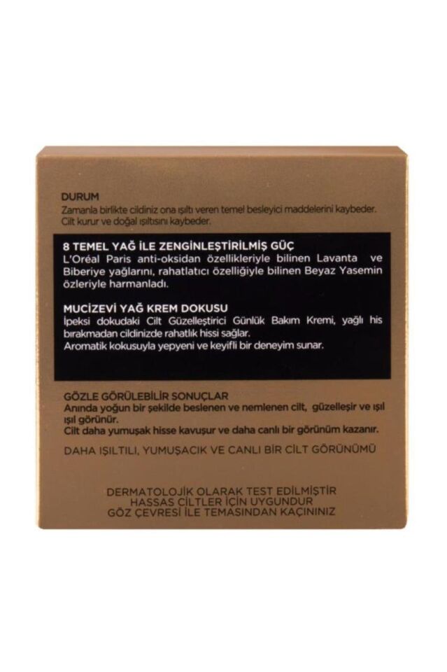 Loreal Mucizevi Yağ Cilt Güzelleştirici Günlük Bakım Kremi 50 ml