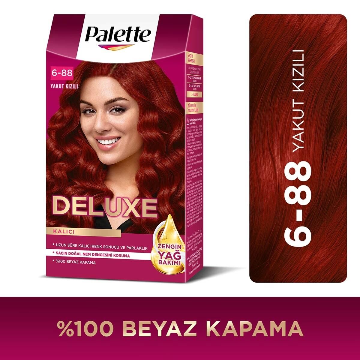 Palette Deluxe Saç Boyası 6.88 Yakut Kızıl