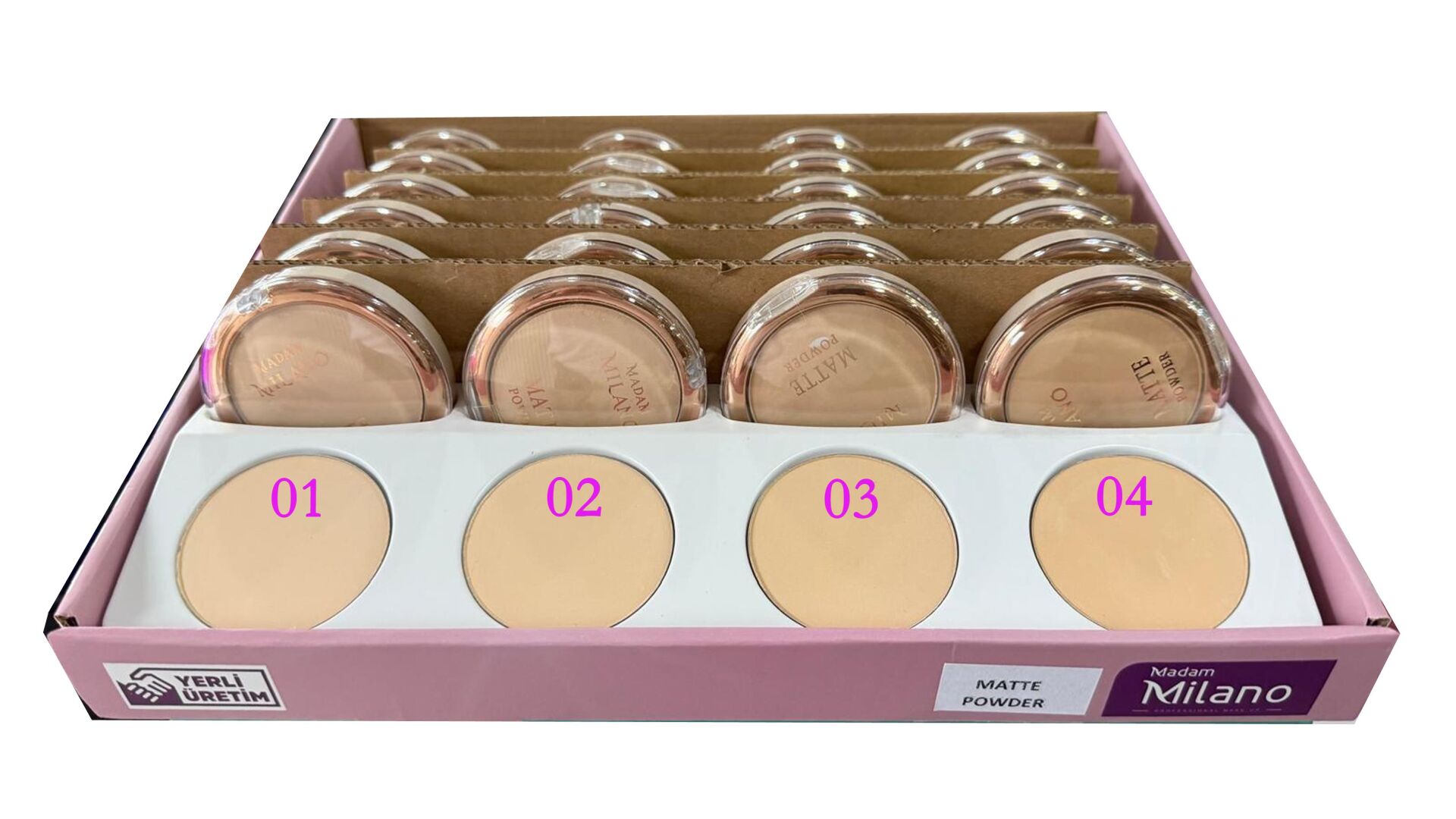 Madam Milano Mat Pudra 01 - Matte Powder