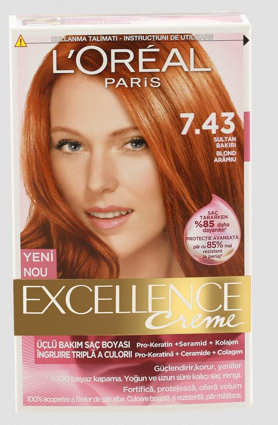 Loreal Excellence 7.43 Yoğun Bakırı
