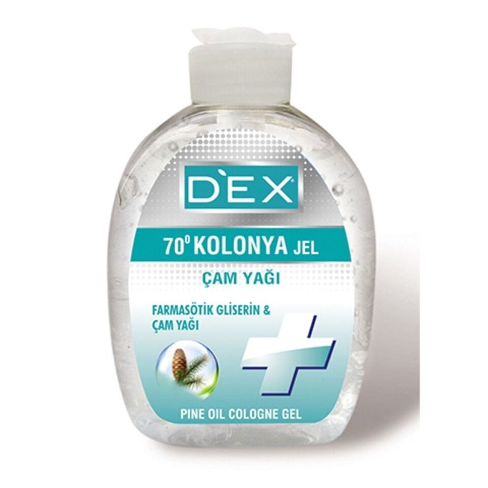 Dex Jel Kolonya Çam Yağı 250 Ml 70 Derece Farmasötik Gliserin Antiseptik Dezenfektan