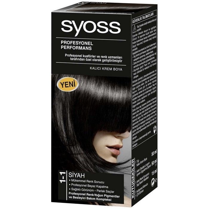 Syoss Saç Boyası 1.1 Siyah