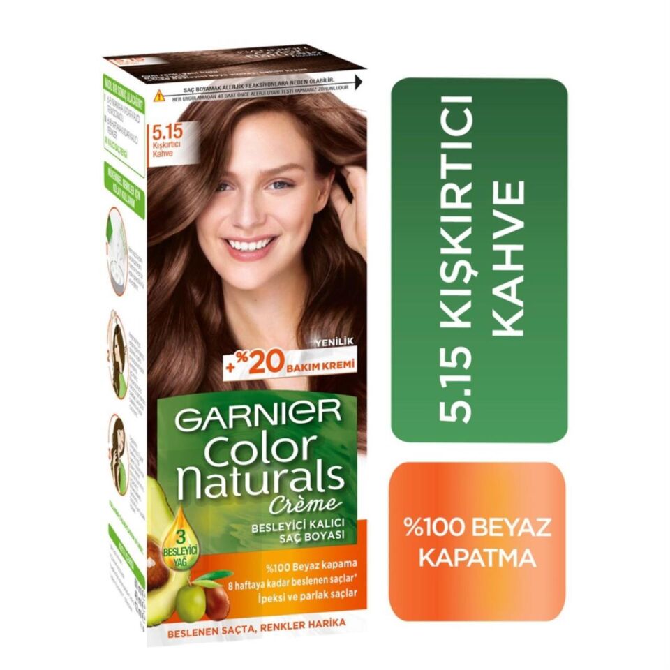 delist  Garnier Color Naturals 5.15 Kışkırtıcı Kahve Saç Boyası