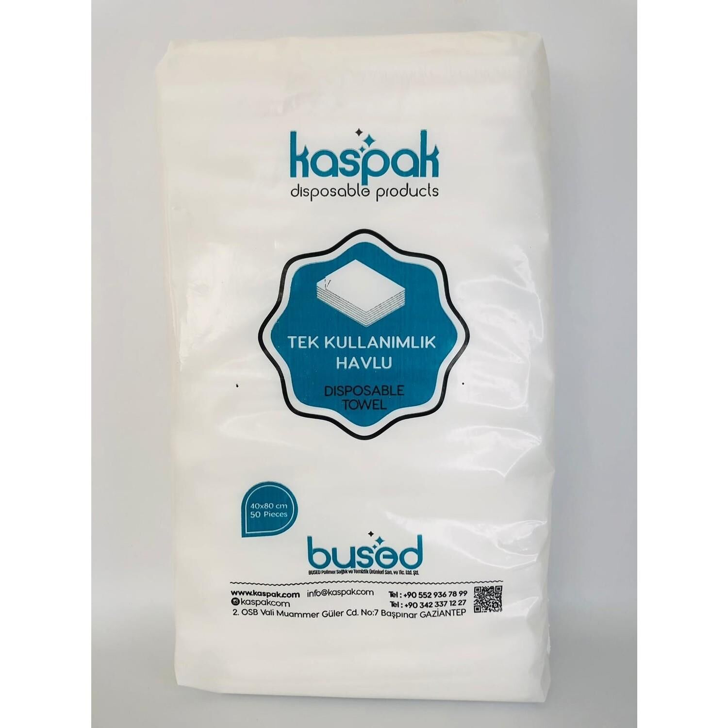 Kaspak Tek Kullanımlık Saç Havlusu Kullan At 50 li