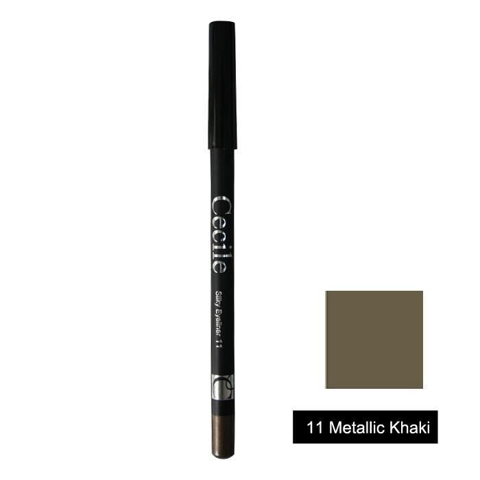 Cecile Silky Yumuşak Göz Kalemi 11 Metalik KHaki