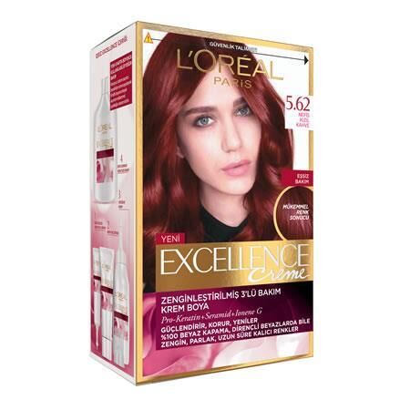 delist Loreal Excellence 5.62 Nefis Kızıl Kahve