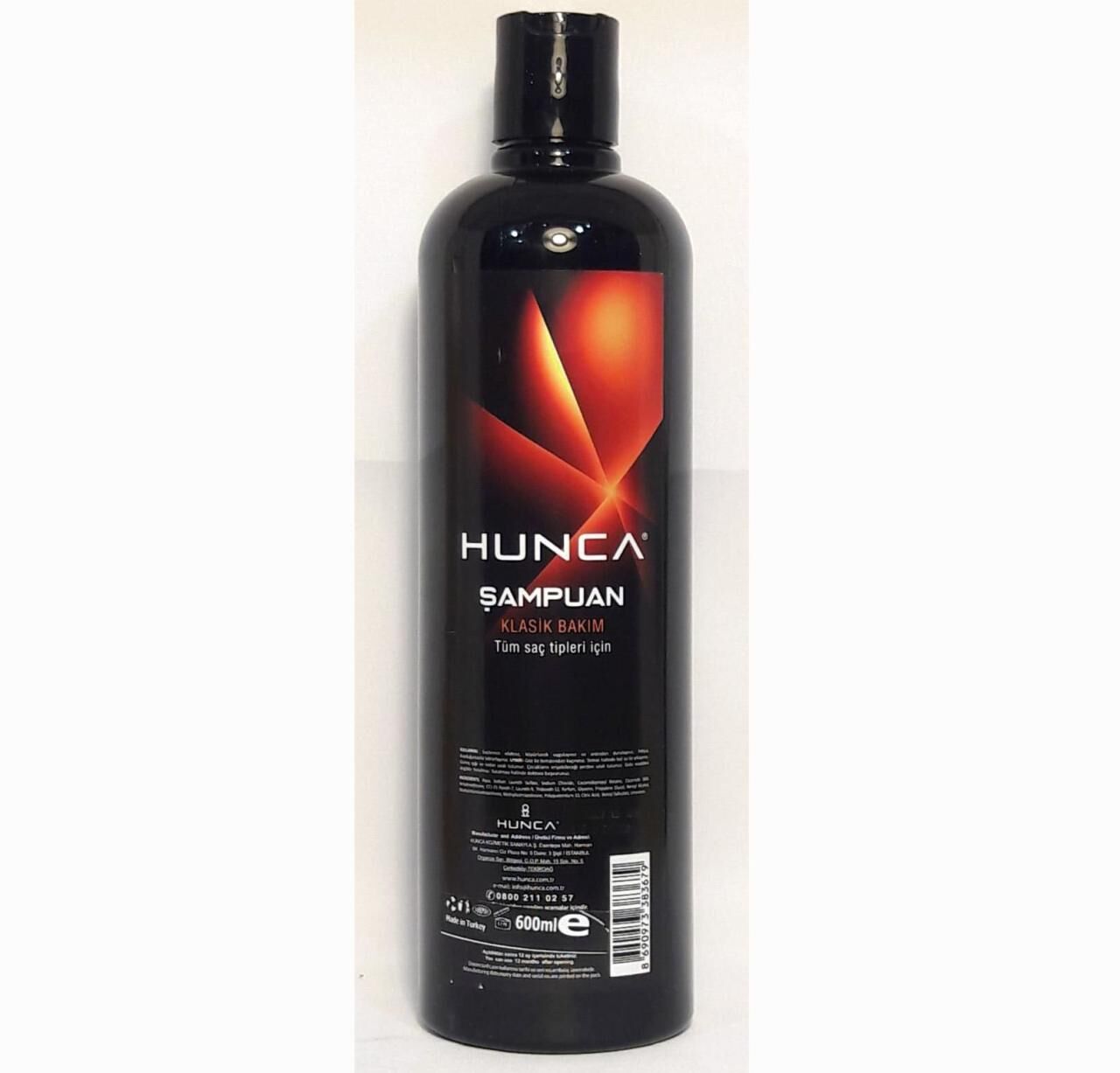 Hunca 600 ml Şampuan Klasik Bakım Tüm Saçlar