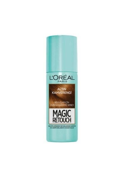 LOREAL Magic Retouch Altın Kahverengi Sprey Saç Dip Boyası