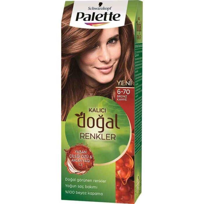 Palette Natural 6.70 Bronz Kahve Kalıcı Saç Boyası