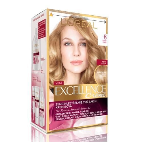 Loreal Excellence 8 Koyu Sarı