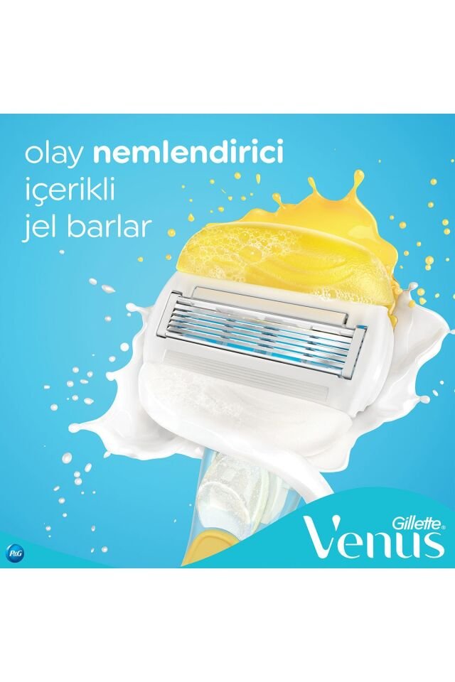 Gillette Venüs Venus Comfortglide Olay Krem Barlı Kadın Tıraş Makinesi + 3 Yedek Tıraş Bıçağı