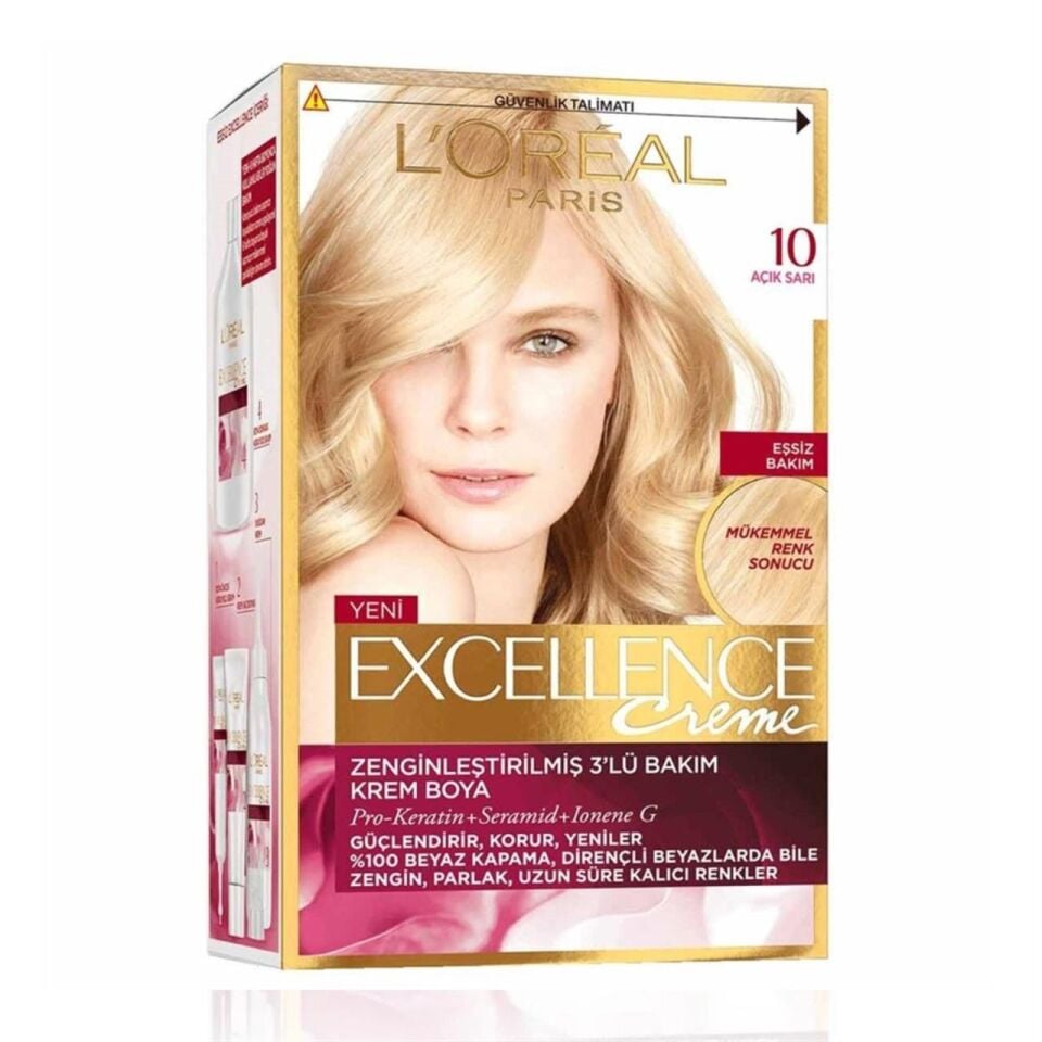 Loreal Excellence 10 Açık Sarı Saç Boyası