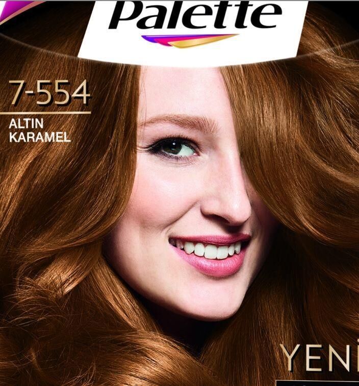 Palette Deluxe Saç Boyası 7.554 Altın Karamel