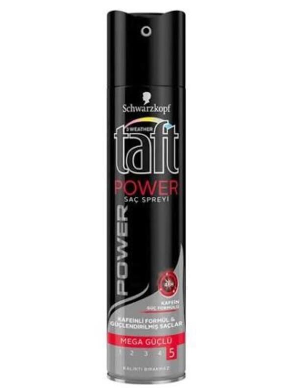Taft Saç Spreyi 05 Güçlü Tutuş 250 ml Power Kafein Caffeıne