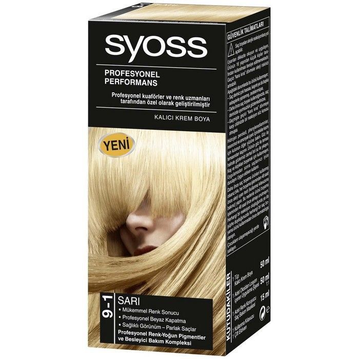Syoss Saç Boyası 9.1 Sarı