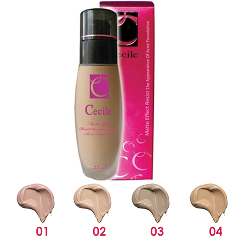 Cecile Matte Effect Resist To Acne Foundation 01