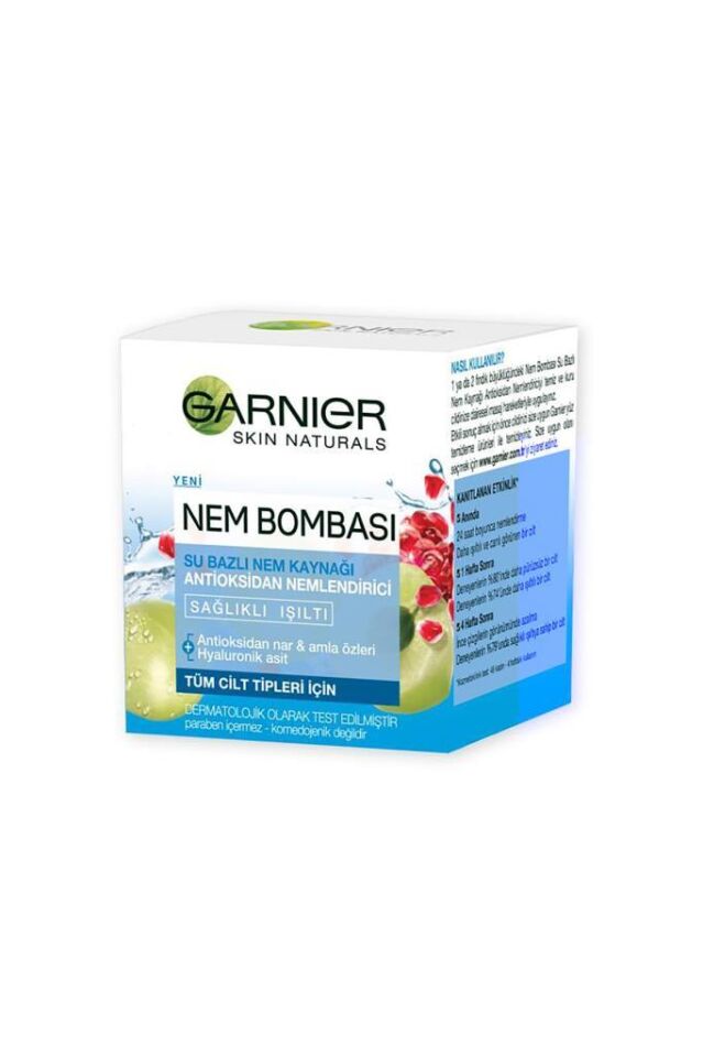 Garnier Tüm Cilt Tipleri için Su Bazlı Nemlendirici Krem 50 ml