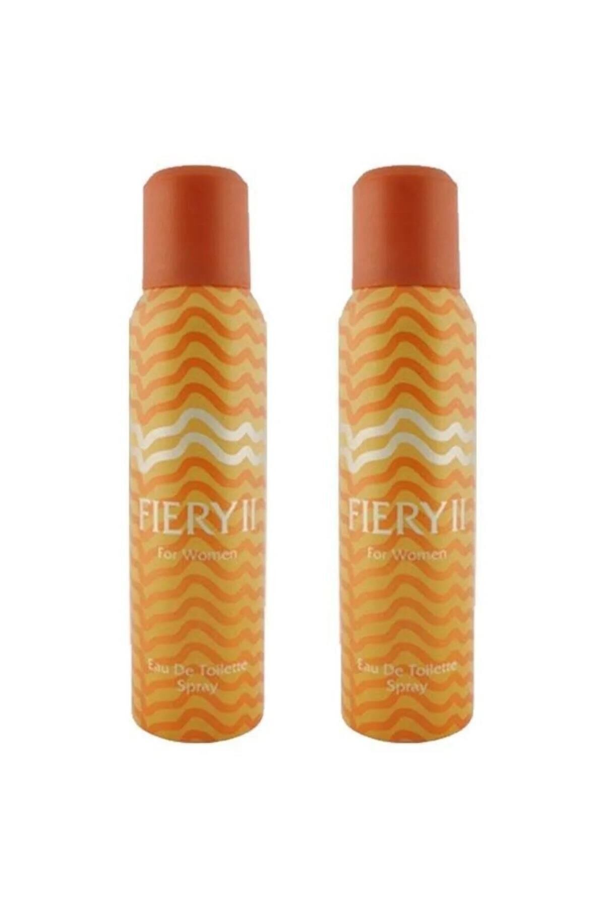 2 Adet x Fiery 2 Deodorant 150 Ml Bayan