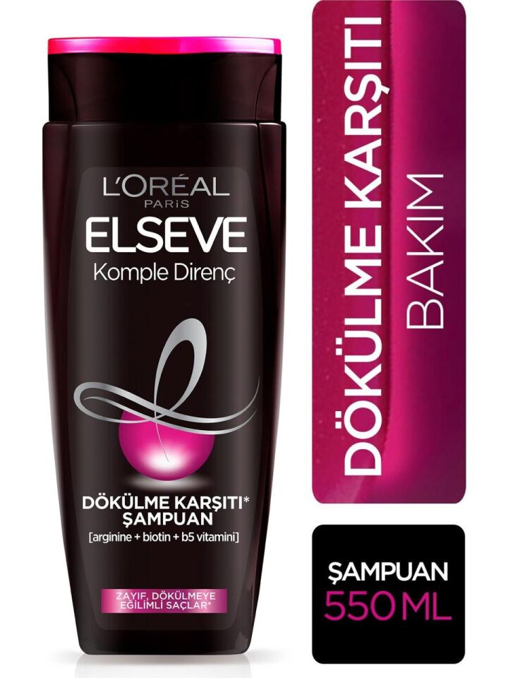 Loreal Elseve Şampuan 550 ml Arginine Direnç X3 Dökülme Karşıtı