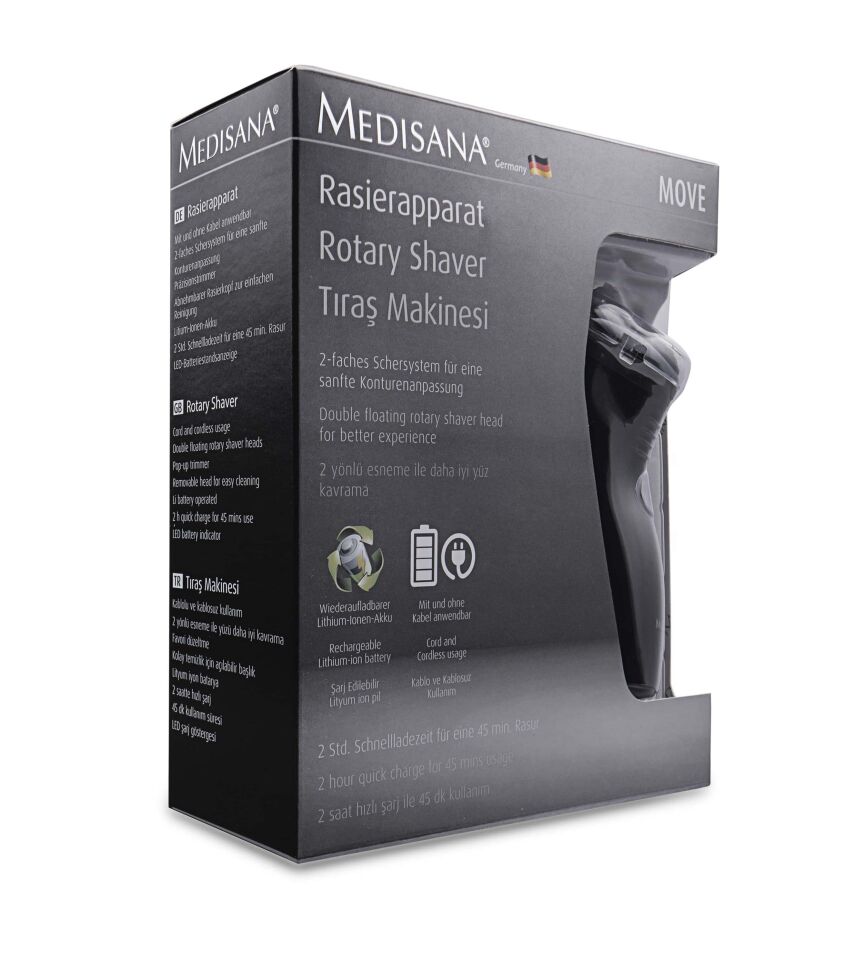 Medisana Md-7803 Move Kablolu Kablosuz Sıfır Sakal Şarjlı Traş Makinası