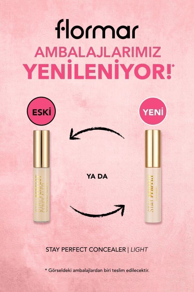 Flormar Likit Kapatıcı 002 Light Stay Perfect Yüksek Pigmentli & Yarı Mat Bitişli Concealer