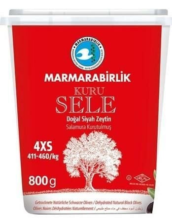 Marmarabirlik Kuru Sele Zeytin 411-468 Klb 800 Gr 8690103292475