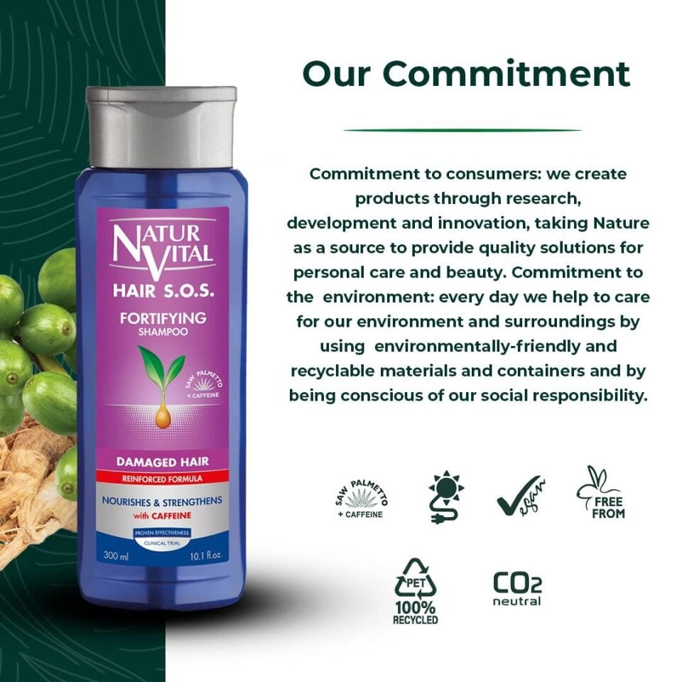 Natur Vital Hair Loss Dökülme Ve Kırılma Önleyici Kadın Şampuanı 300 Ml Anti-Breakage