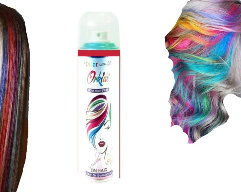 Orkide Renkli Saç Sprey Boya 150 ml Kırmızı