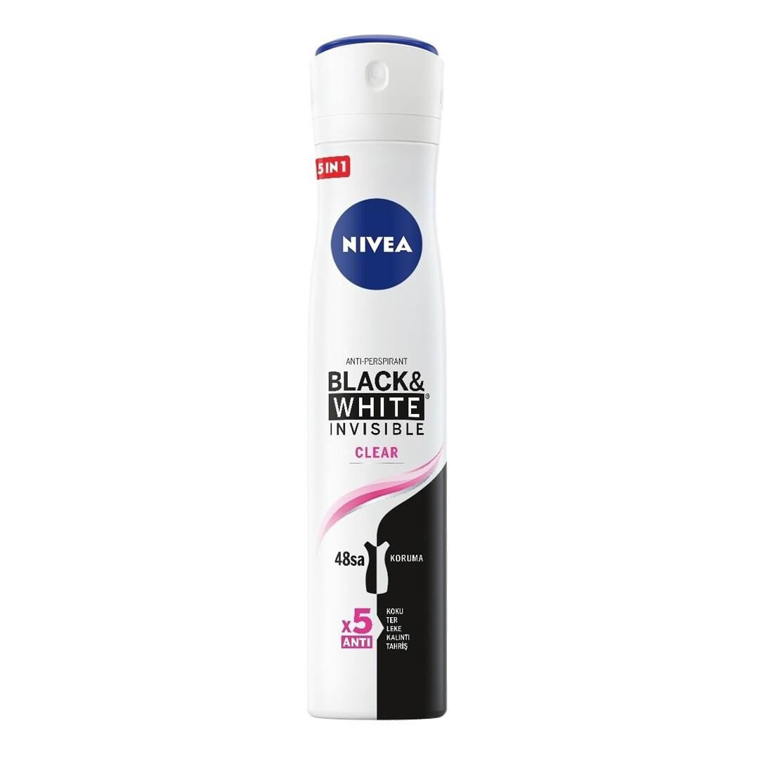 Nivea Deodorant 200 ml Kadın Black&White Invisible Clear