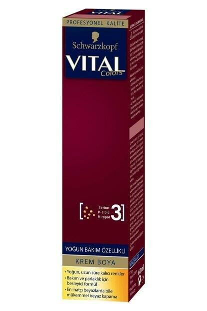 Vital Tüp Saç Boyası 3.0 Koyu Kahve + Oksidan Sıvı 50 Ml