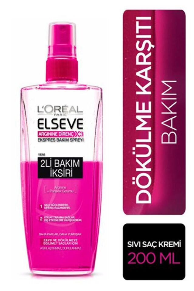 Loreal Elseve Güçlendirici 2 li Bakım İksiri Saç Bakım Spreyi 200 ml