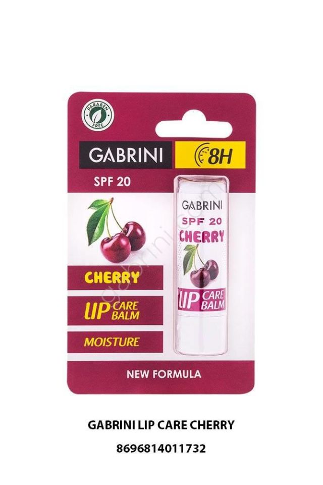 Gabrini Dudak Koruyucu Nemlendirici Lip Balm Care Kiraz 8h