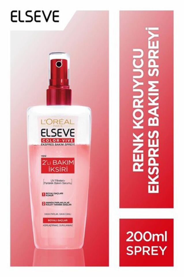 Loreal Elseve 6 Color Vive 2 li Bakım İksiri Saç Bakım Spreyi 200 ml