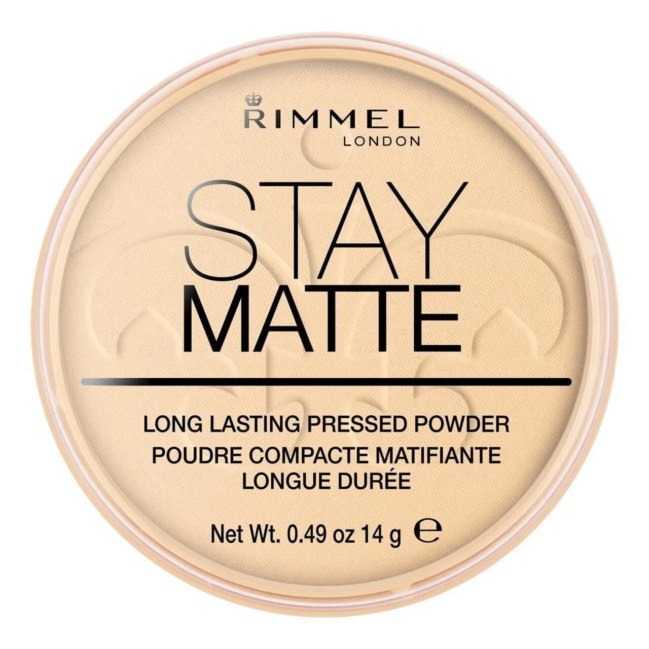 Rimmel London Stay Matte Pressed Powder Pudra 001 Transparent