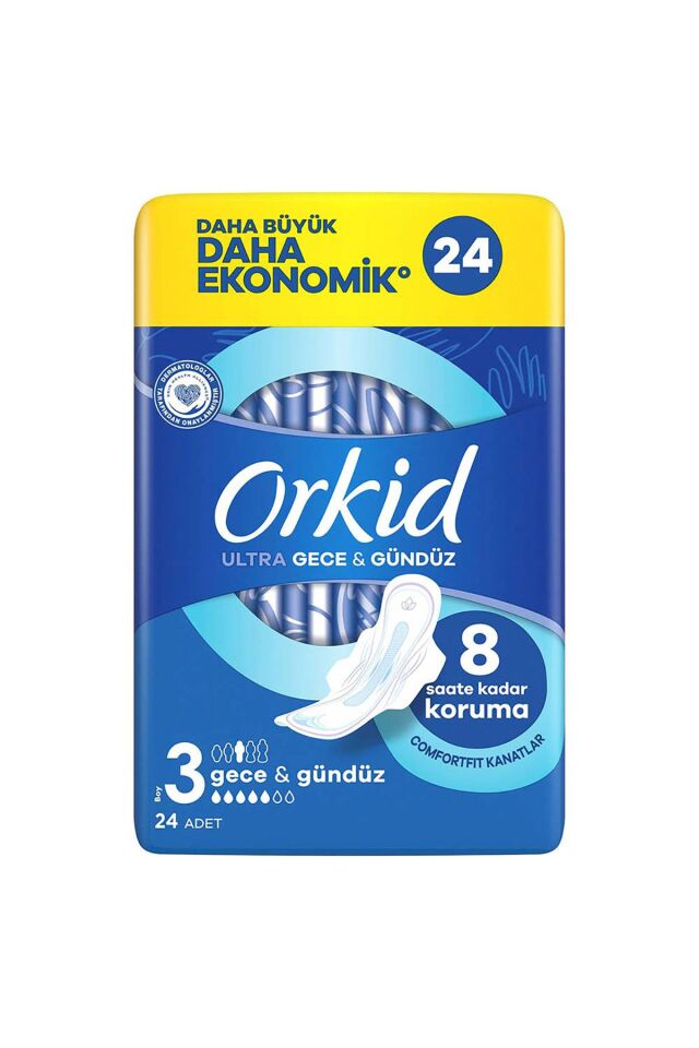 Orkid Ultra Ekstra 3 Boy Gece - Gündüz  24 lü