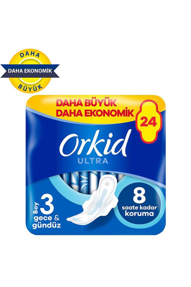 Orkid Ultra Ekstra 3 Boy Gece - Gündüz  24 lü