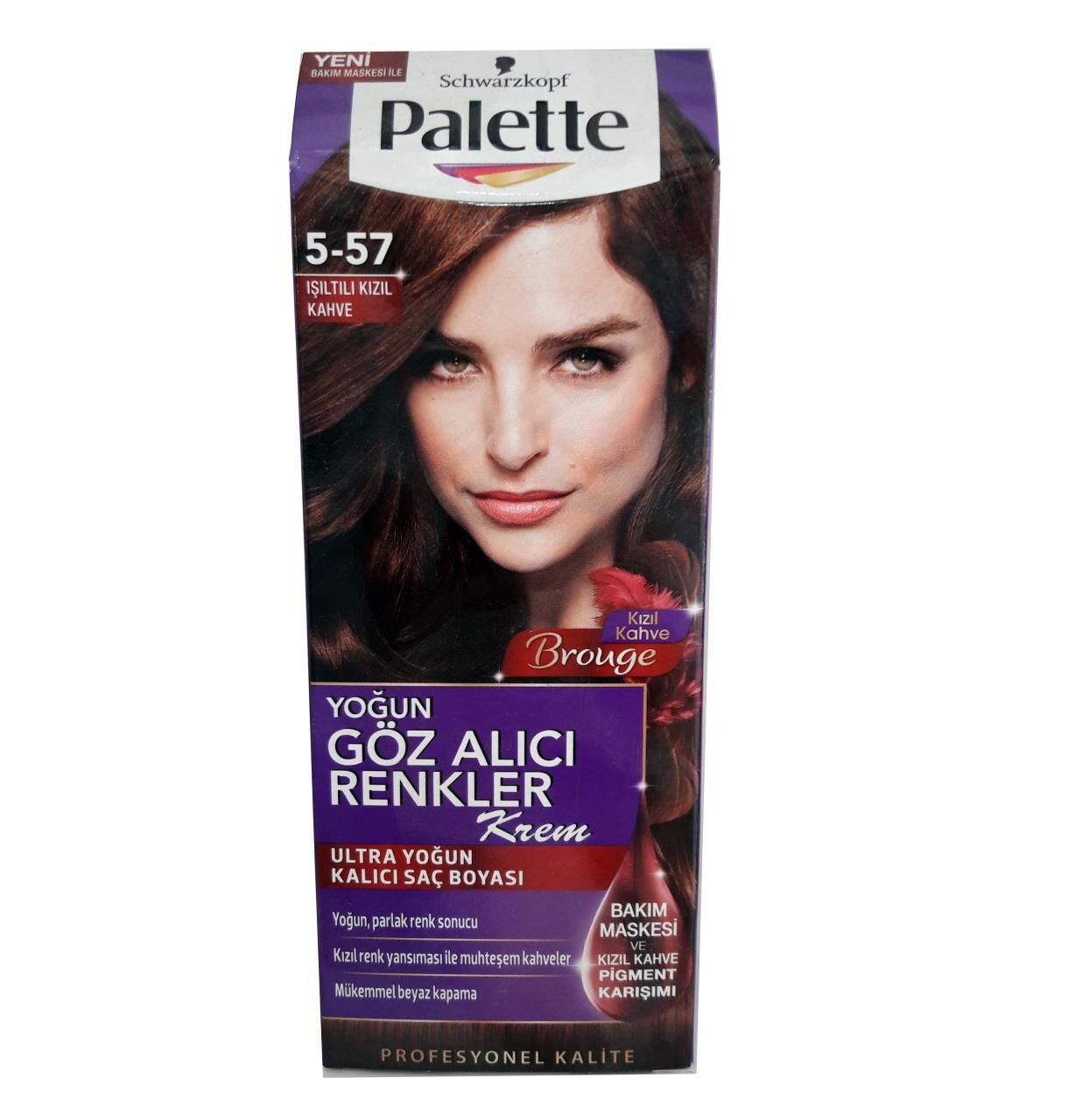 Palette 5.57 Işıltılı Kızıl Kahve ICC Kalıcı Krem Boya