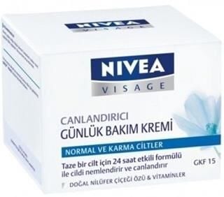 Nivea Günlük Canlandırıcı Nemlendirici Yüz Kremi Normal/Karma Cilt 50Ml