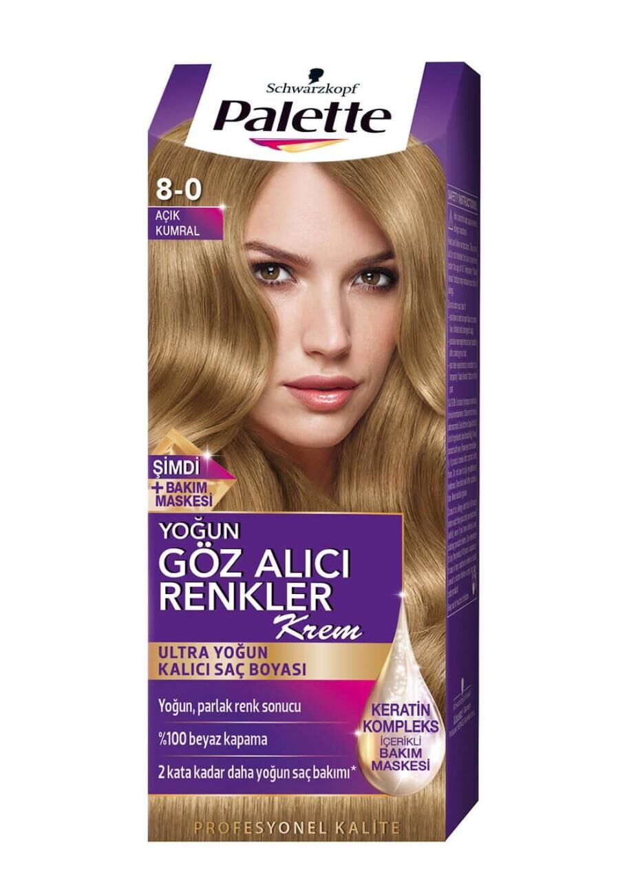 Palette 8.0 Açık Kumral ICC Kalıcı Krem Boya