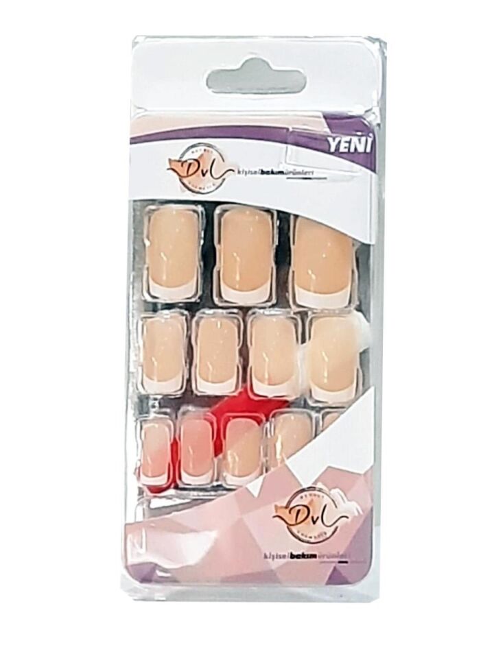 DVL Takma Tırnak FD 72 French Kemik Tırnak Beyaz French