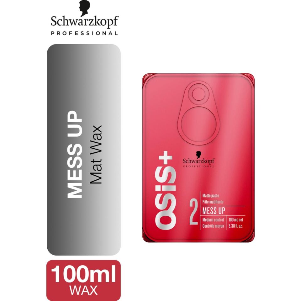 Schwarzkopf Osis+ Mess Up Mat Gum 100 Ml Saç Şekillendirici Hamur - Paste