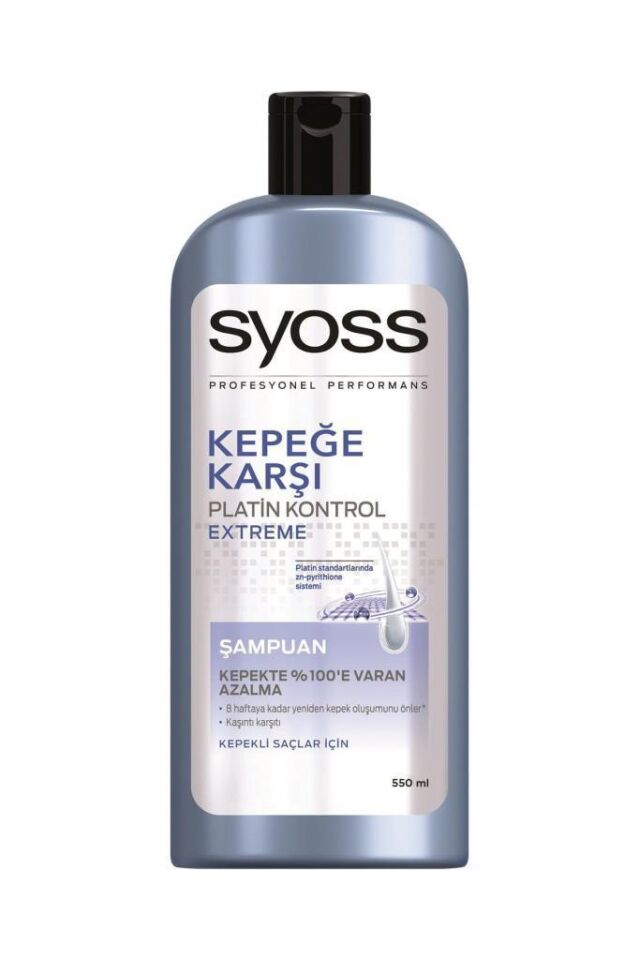 Syoss Şampuan 550 Ml Kepeğe Karşı Etkili Platin Kontrol