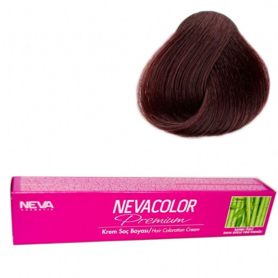 Neva Color Tüp Saç Boyası 4 Kahve 50 Gr + Oksidan Sıvısı 50 Ml