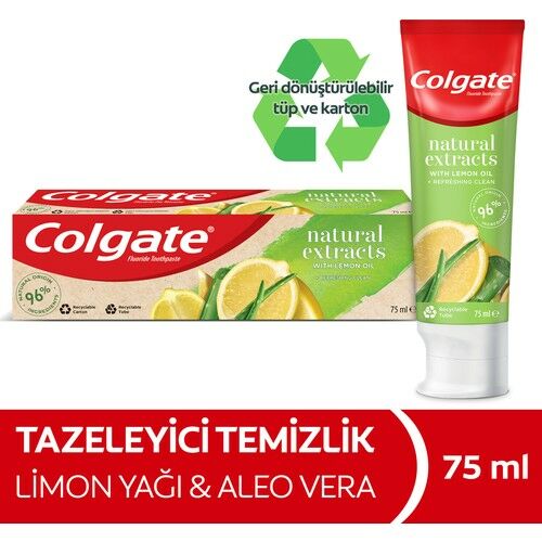 Colgate Natural Extracts Limon Ferahlatıcı Diş Macunu 75 ml