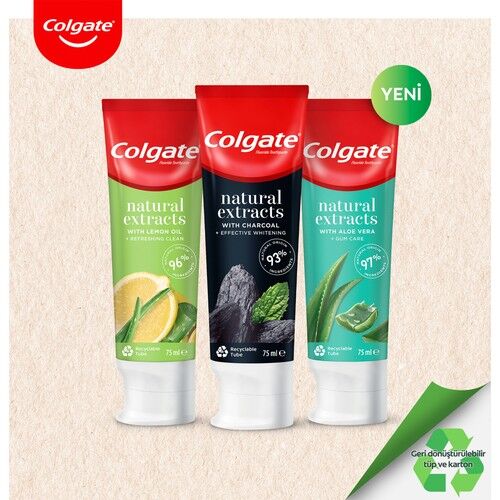 Colgate Natural Extracts Limon Ferahlatıcı Diş Macunu 75 ml